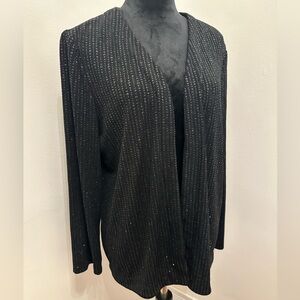 Alex Evenings Petite Shimmery Cardigan Style Blazer, Size 14P